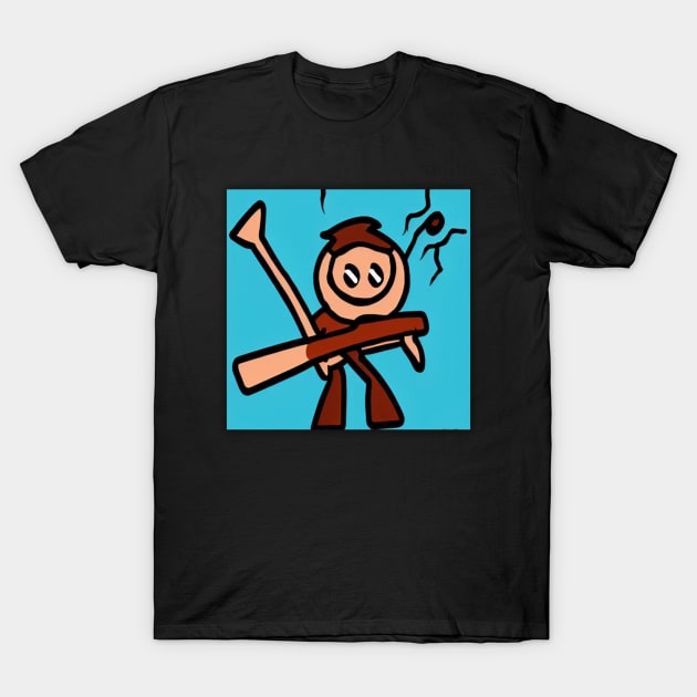 Funny Stick Figure T-Shirt by Stick Figure103